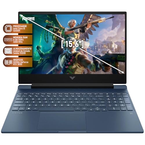 HP Victus Gaming Laptop 12th Gen Intel 8-Core i5-12450H, 8GB RAM, 512GB SSD, 4GB NVIDIA GeForce RTX 3050, 15.6” FHD (1920 x 1080) 144Hz, Windows 11 Home