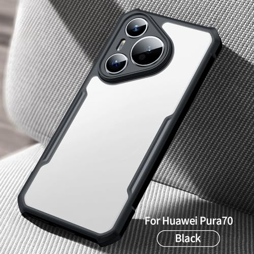 For Huawei Pura 70 Case, Camera Lens Protection Cover, TPU Shockproof Airbags Bumper Mobile Phone Back Cover, Anti-Yellowing Slim Fit Protective Casing