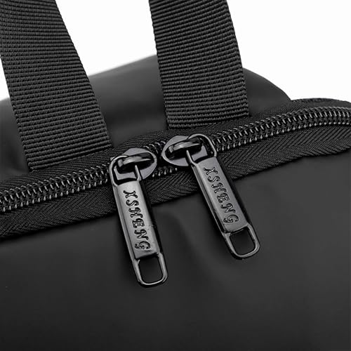 Hike Crossbody Sling Bag Synthetic Water Resistant Unisex Small Shoulder Bag with Built in USB Port for Business Travel Outdoor Shopping, HK2032