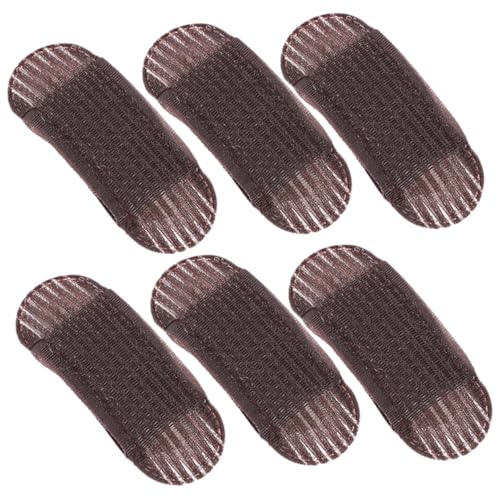 HZYH 6pcs Invisible Fluffy Hair Clip Bump up Hair Clip Hair Volume Base Bump it Hair Accessory Sponge Pad Hair Styling Tool for Women Girls (Coffee)