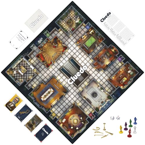 Hasbro Clue Board Game for Kids Ages 8 and Up, Reimagined Clue Game for 2-6 Players, Mystery Games, Detective Games, Family Games for Kids and Adults