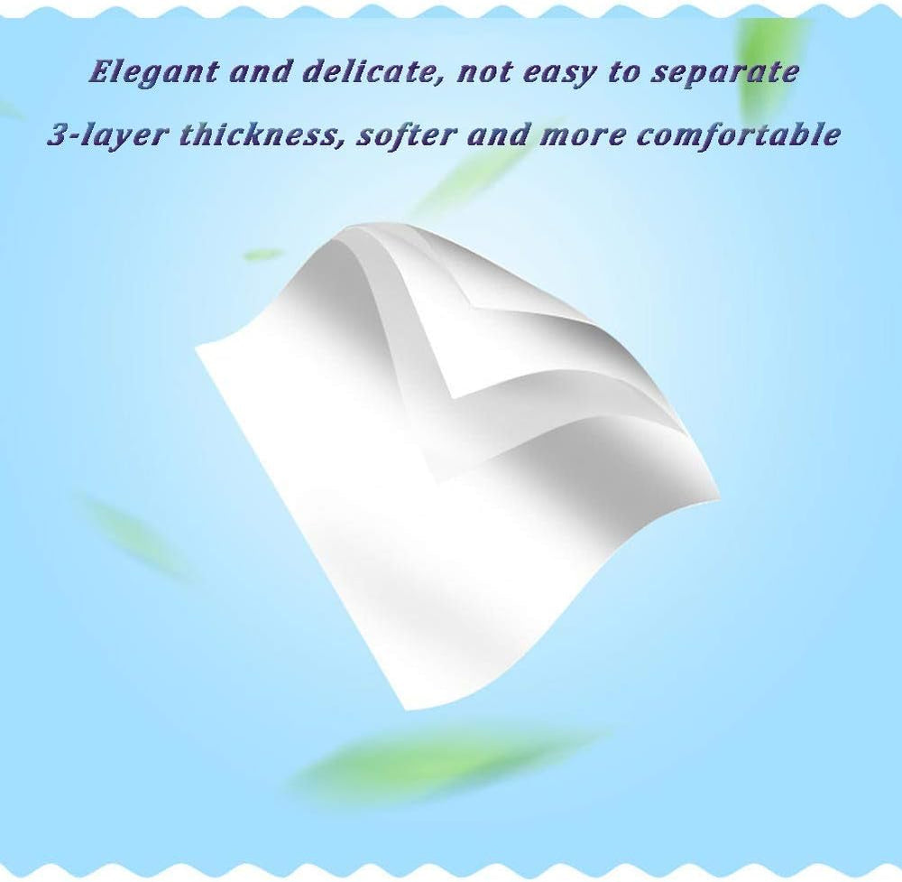 Car Tissue Refill, Disposable Facial Tissues, Disposable Face Towel, Pocket Tissue Travel Size Pack for Car or Purse, 12 Packets, 360 Sheets, Soft and Comfortable
