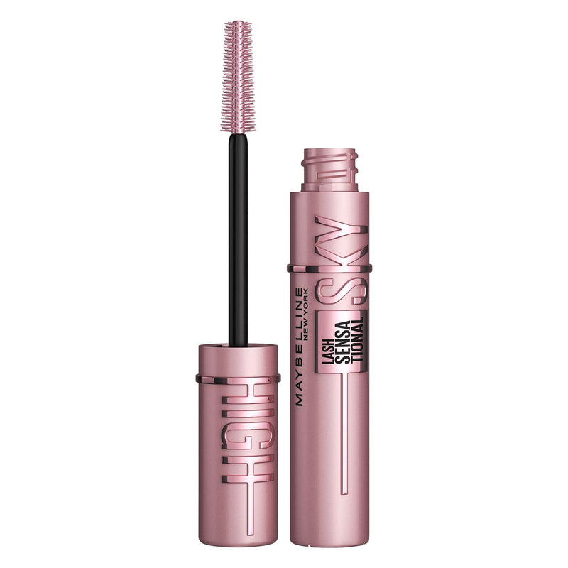 Maybelline New York Mascara, Volumizing & Lengthening Mascara, Washable Flake-Free Formula With Bamboo Extract & Fibres, Lash Sensational Sky High, Black