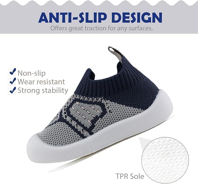 ZONEY Baby Shoes Toddler First Walking Shoes Infant Sneakers Breathable Knitted Mesh Boy & Girls Shoes
