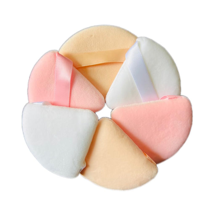Soft and Hypoallergenic Powder Puff for Flawless Makeup Application 6 pcs Triangle Powder Puff for Precision Makeup Application