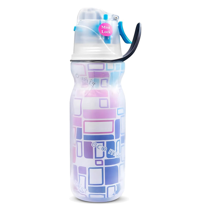 Aputue Spray Water Bottle Kids, 590ml Leakproof Bpa Free Misting Water Bottle, Kids Cool Misting Water Bottles, Suitable for Cycling and School, Safe and Non-toxic Spray Cooling Bottle