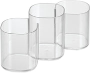 Idesign Bpa-Free Plastic Divided MakEUp Palette Cosmetic Organizer, The Clarity Collection – 9.25" X 3.86" X 3.2", Clear