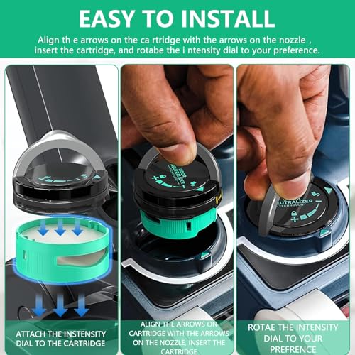 KASTWAVE 4PCS Odour Neutralizer Cartridge, Compatible with Shark Hz3000ukt, Az913uk, Az913ukt,Nz860uk, Nz860ukt, Iz400uk, Iz400ukt, Iz420uktVacuum, Professional Deodorization, Fresh-Smelling Home