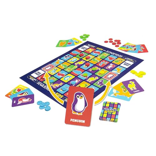 Jax Kids Sequence Game for 3-6 Years, 2-4 Players