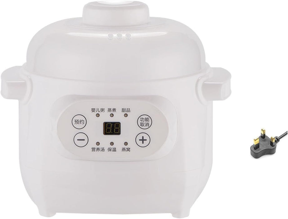 Cryfokt Electric Stew Cooker, Electric Ceramic Slow Cooker Versatile Convenient Use for Rice (UK Plug), Cryfoktxmzs0pg146-12