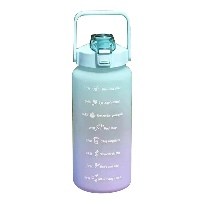 Sulfar Motivational Large Plastic Water Bottle, 2L (Pink)