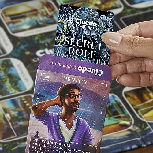 Hasbro Gaming Clue Conspiracy Board Game for Adults and Teens | Secret Role Strategy Games | Ages 14+ | 4-10 Players | 45 Mins. | Mystery Games | Party Games