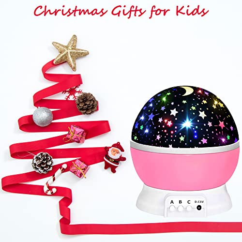HONGID Toys for 1-10 Year Old Girls,Star Projector for Kids 2-9 Year Old Girl Gifts Toys for 3-8 Year Old Girls Christmas Gifts for 4-7 Year Old Boys Sensory Baby Toys Birthday Gifts Stocking Stuffers