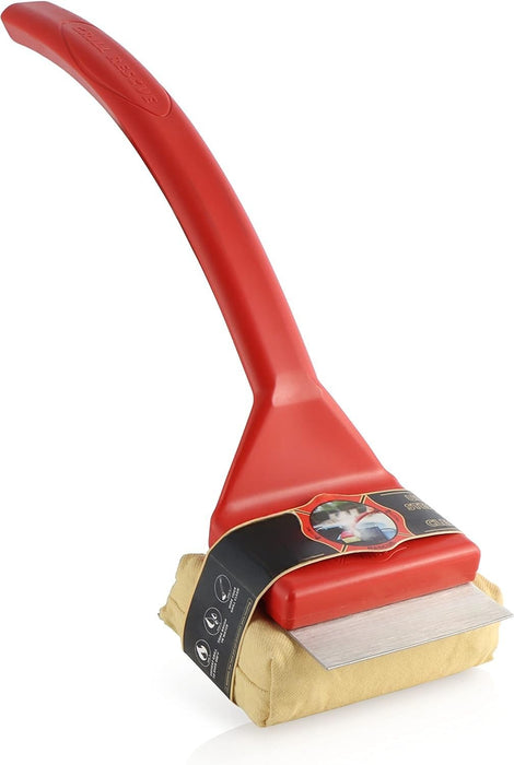THE WHITE SHOP BBQ Replaceable Scraper Cleaning Head, No Bristle - Durable and Unique Scraper Tools for Cast Iron or Stainless-Steel Grates, Barbecue Cleaner (Scraper Brush)