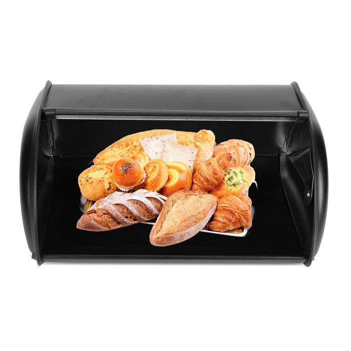 Cryfokt Stainless Steel Bread Bin Container, Kitchen Organizer, Ox Holder Bin Container Kitchen for Home Shop (mgtdb2cksg-12)