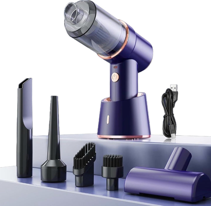 Huacorp Vacuum Cleaner, Portable Handheld Vacuum Air Duster, Cordless Mini Vacuum Cleaner & Air Duster,High Power HandHeld Vacuum Cleaner for Car, Home, Sofa, Carpet, Bed for Car, Office, Pet