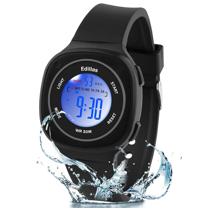 Azonee Kids Watches Digital for Girls Boys, Light Wristwatch for Child Waterproof Sport Outdoor Multifunctional Wrist Watches with Stopwatch Alarm for Ages 4-15