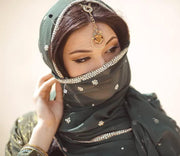 Honbay 12PCS Cute Hijab Pins Crystal Rhinestone Ball Pearl Brooch Pins Headscarf Shawl Scarf Muslim Hijab Scarf Clips Safety Pins Buttons Wedding Dress Decorative Boutonniere