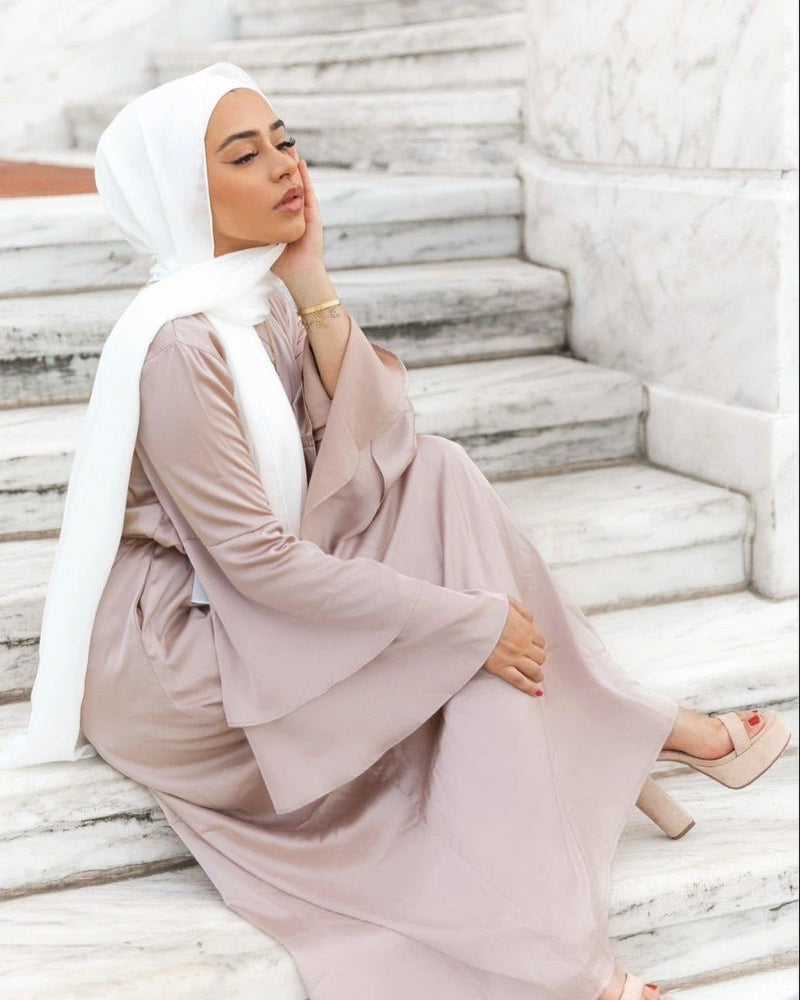 HURESON Instant Chiffon Hijab Set 3-in-1 Hijabs Scarf with Built-in Magnets and Undercap Head Wraps with Model Cap