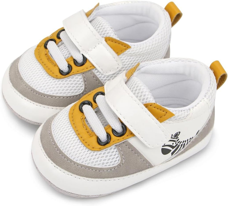 Baby Shoes Boys Sneakers Infant Slip On First Walking Shoes Toddler Crib Shoe Non-Slip Lightweight Shoes