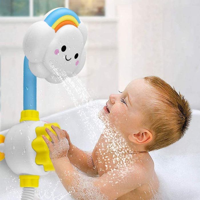 SYOSI Water Spray Bath Toys for Toddlers - Cute Cloud and Rainbow Water Squirt Shower Faucet for Kids - Fun Bathing Accessories for Babies and Toddlers