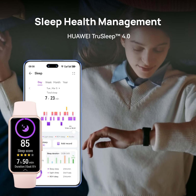 HUAWEI Band 9, Comfortable All-Day Wearing, Sleep Tracking, Fast Charging, Durable Battery, Intelligent Brightness Adjustments, 100 different workout modes, Compatible with iOS&Android, Blue