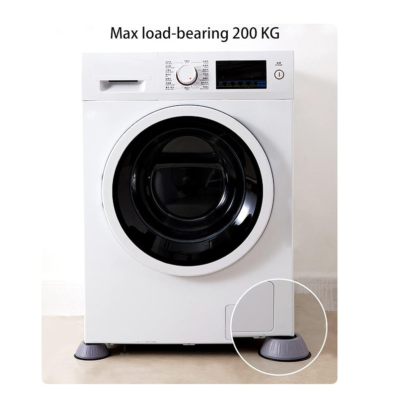Ma Fra 4 Pcs Washing Machine Support,Washing Machine Stabilizer Mat Anti-Vibration Leg Stopper Foot Pad Feet Pads Shock and Noise Cancelling