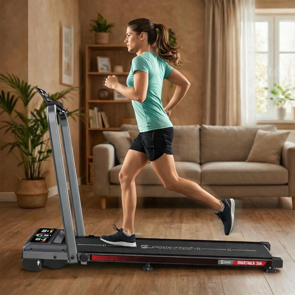 Cockatoo WP-200 1.5HP - 3HP Peak Motorized Treadmill, Walking Pad for Home, Foldable Treadmill, Max Speed- 8 Km/Hr, Max Weight 110 Kg(Free Installation Assistance, 1 Year Warranty) – image 3