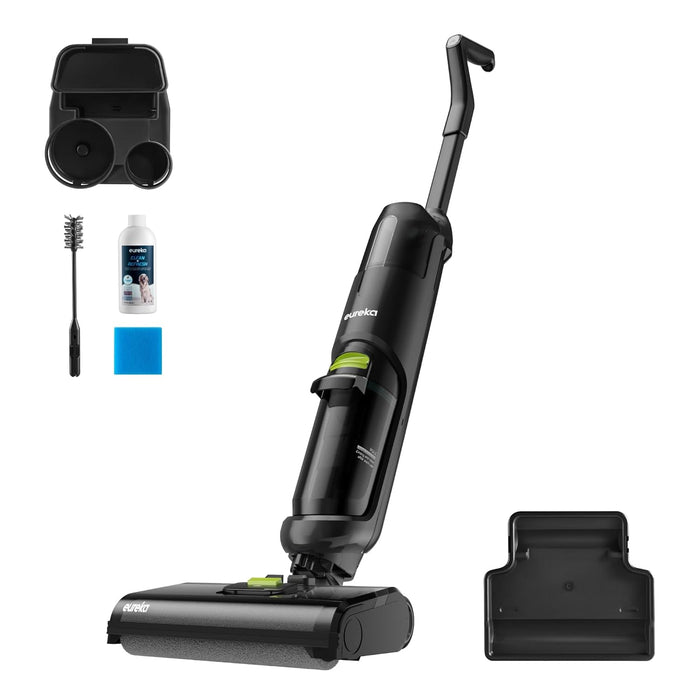 EUREKA NEW400 Cordless Wet Dry Vacuum All-in-One Mop, Hard Floor Cleaner with Self System, Effectively Multi-Surfaces, Perfect for Cleaning Sticky Messes, (Black), 8 lbs