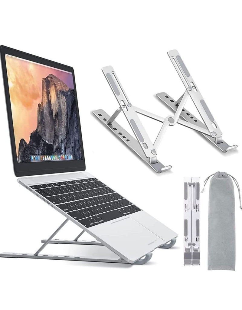 IGIBAL- COMPUTER Adjustable Laptop Stand for Desk-Portable Computer-Support Stand- Foldable Laptop Holder-Ventilated Cooling Notebook Stand-for MacBook Pro Air-Lenovo-Dell- HP-Laptops-Tablet