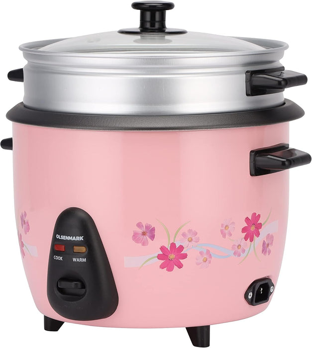 Olsenmark 3 In 1 Rice Cooker 1.8L - Keep Warm Function - Detachable Power Cord