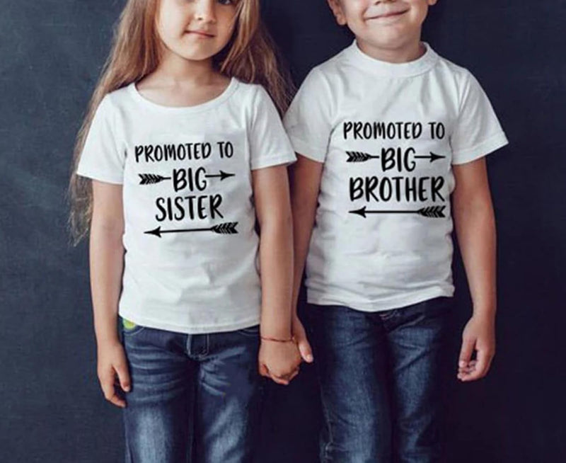 Kids Baby Boy Promoted to Big Brother T Shirts Tops Toddler Big Bro Announcement Tees Clothes Novelty Gift Summer Outfit