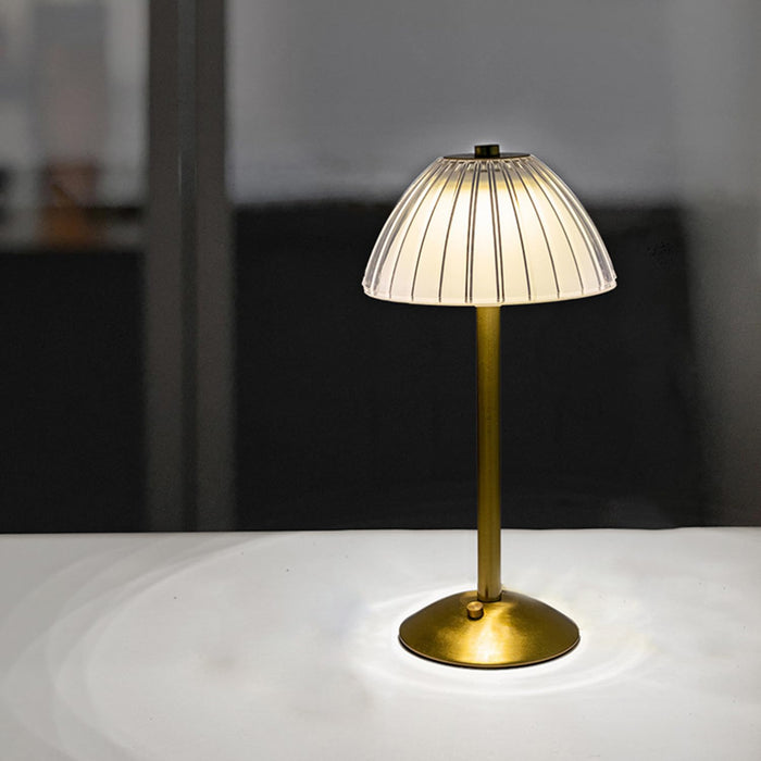 ZOTIKA® Cordless Table Lamp, Rechargeable Battery Operated Lamp, LED Touch Lamp, 3 Color Dimmable and Adjustable Brightness, Nightstand Lamp, Bedside Lamp, Desk Lamp Vintage Gifts (Gold Table Lamp)