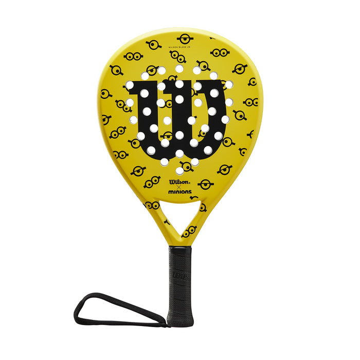 Wilson Minions Junior Padel Racket, For Children, Fibreglass/EVA, 300 g, Yellow/Black