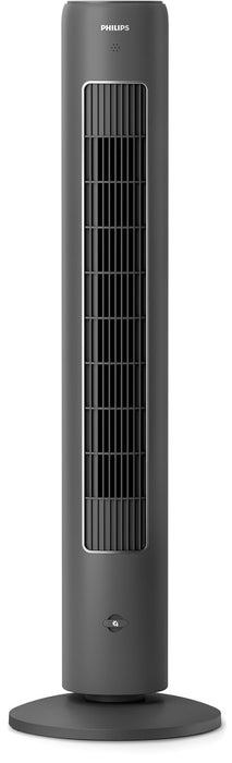 Philips Tower Fan 5000 Series - 40W, 3 Speeds, Sleep Mode, Armotherapy Diffuser, Remote Controller, Child Lock, Slim Design, Dark Grey - CX5535/11