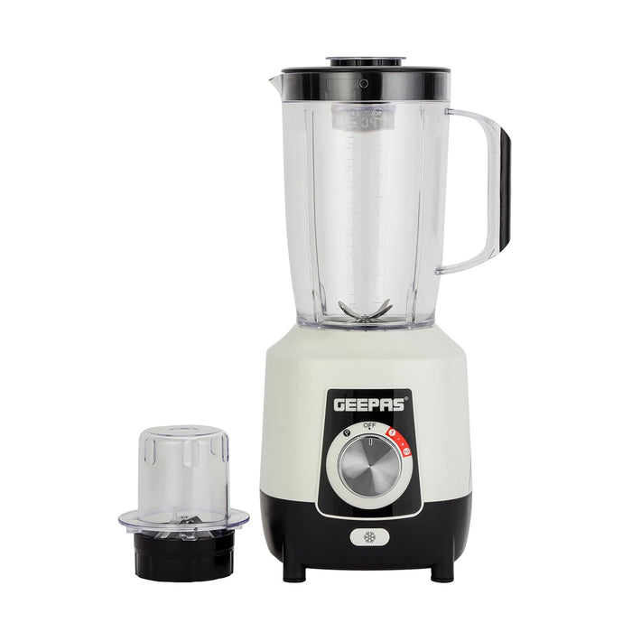 Geepas Geepas-Powerful 600W Powerful Motor Multi-functional 2 in 1 Blender with 2 Speed & Pulse Option|GSB44027T (1.8L)