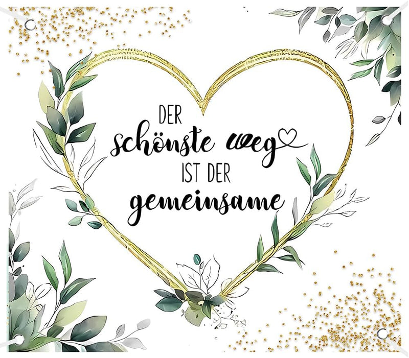 Vocridy Wedding Sheet for Cutting with Scissors, Wedding Bed Sheet as a Wedding Game for the Bride and Groom, Bed Sheet with Heart Wedding Incl. 200 x 180 cm (Green)