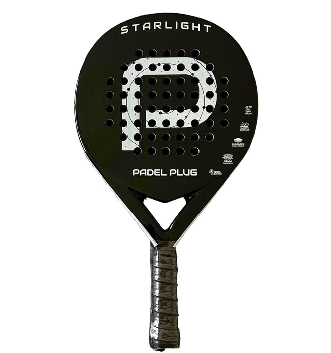PADEL RACKET Classic Paddle Racket Full 3K Carbon Fiber Light EVA Core Memory Foam Tennis Racquet Paddle Starlight