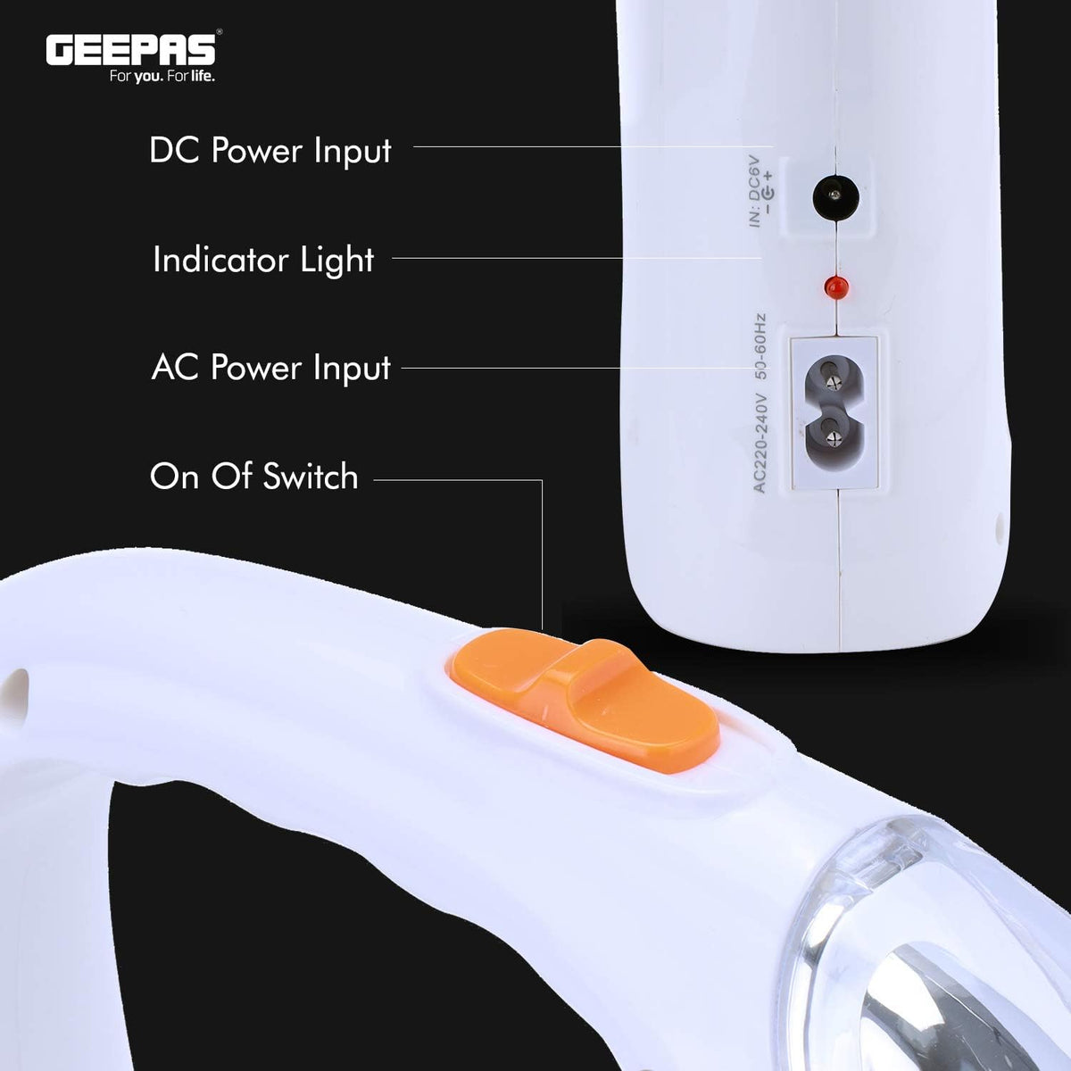 Geepas GE5596 Rechargeable LED Emergency Lantern – image 9
