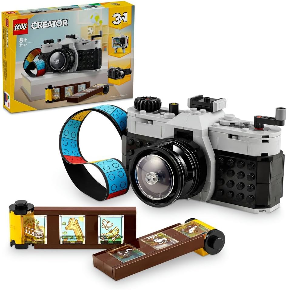 Creator 3in1 Retro Camera Toy to Video Camera to TV Set, Kids' Desk Decoration or Bedroom Accessories, Photography Gifts for Girls and Boys Aged 8 Plus Years Old Who Enjoy Creative Play 31147 – image 1