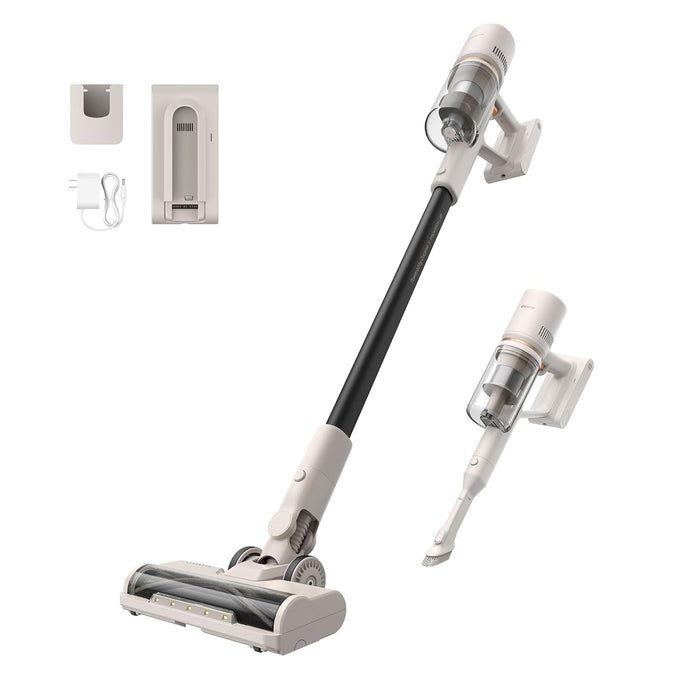 Dreame U10 Cordless Upright Stick Vacuum Cleaner, 19000 Pa Powerful Suction, 180° Rotating Brush Head, Wall-mounted Lightweight With LED Light for Hard Floors, Rugs & Pet Hair, 2 Years Warranty