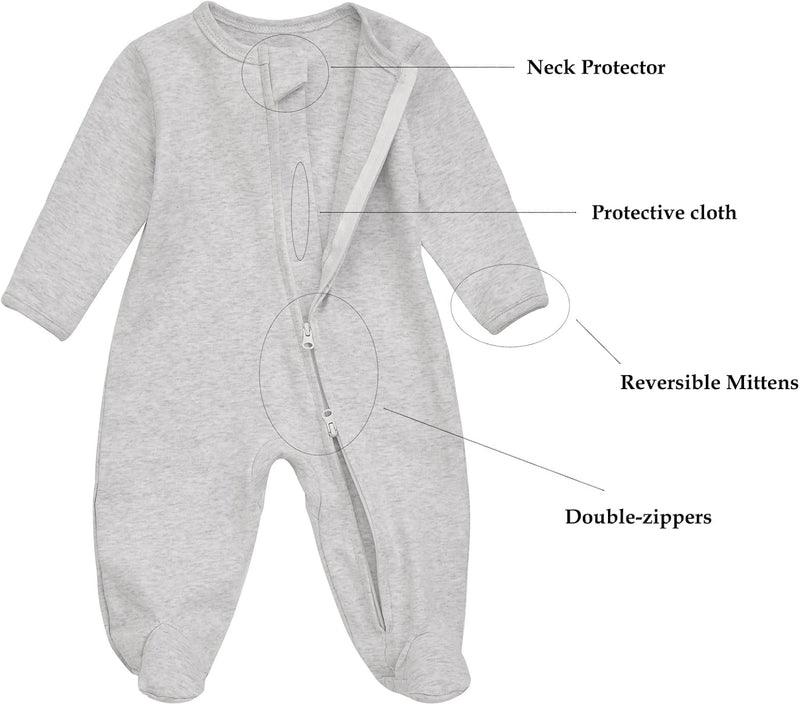 Aablexema Unisex Baby Baby Footie Pjs baby footie pjs