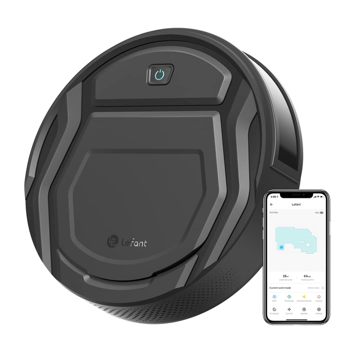 Lefant Robot Vacuum Cleaner, 2200Pa Suction, 120 Mins Runtime, App/Alexa/Google Home Control, Super Thin, Self-Charging Robot Vacuum, Ideal for Pet Hair, Hard Floor and Low Pile Carpet(M210 Pro)