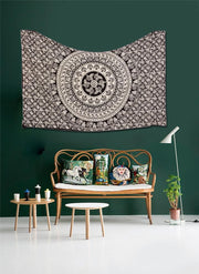 Trade Star Mandala bedsheet Indian Bedsheet Large Table Cloth Picnic Mat Bohemian Wall Hanging Bedcover Long Bedspread Vertical Wall Hanging Wall Background Sheet Wall Tapestry (Pattern 17)