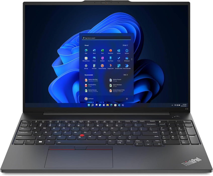 Lenovo ThinkPad E16 Business Laptop 16.0" IPS FHD+ Display (Intel 13th Gen i5-1335U, 16GB RAM, 512GB SSD, Fingerprint Reader, Thunderbolt 4, FHD Webcam, WiFi 6, Win 11P)