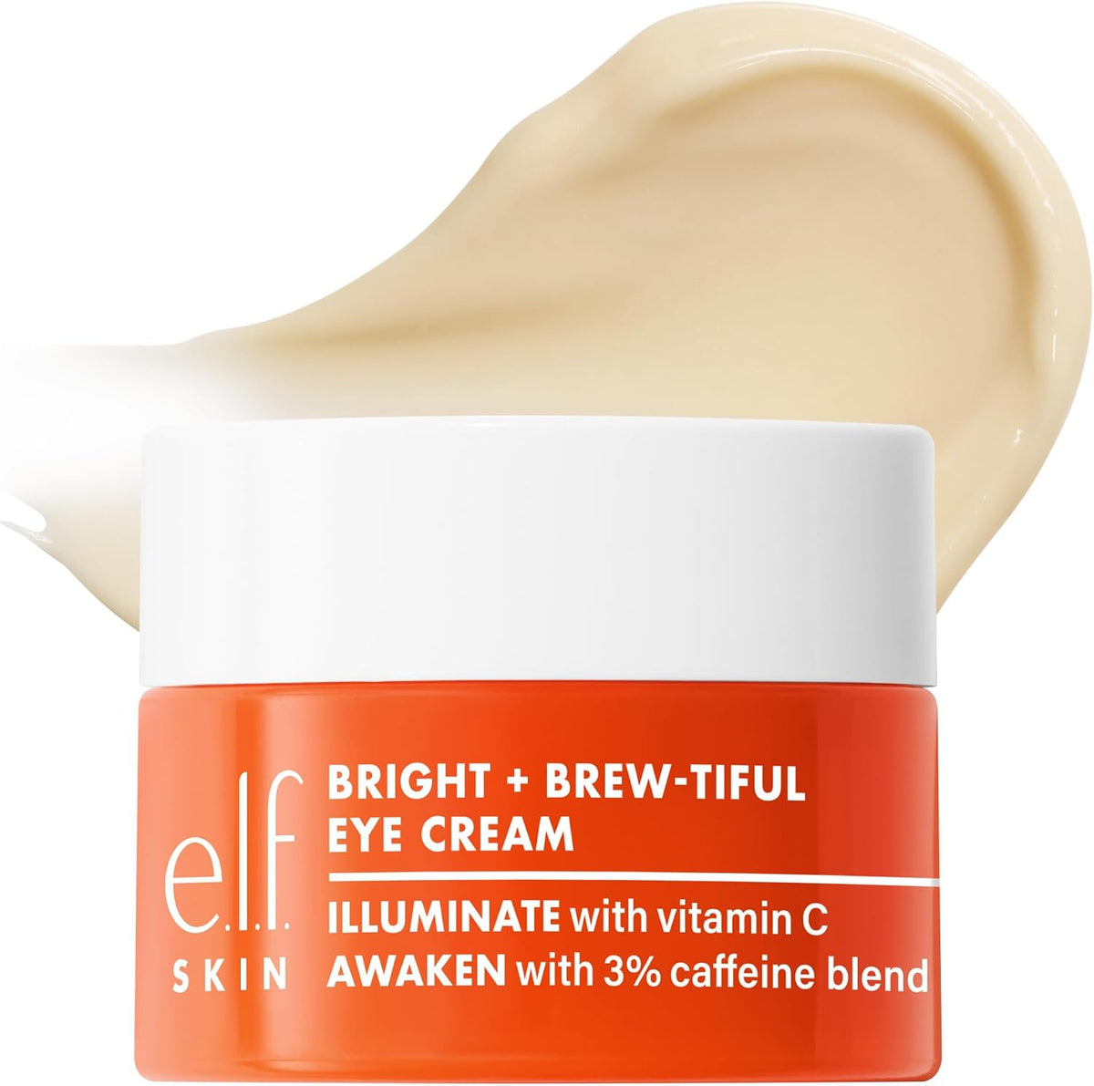 e.l.f. SKIN Bright + Brew-tiful Eye Cream Mini, Brightens the Appearance of Dark Circles and Reduces Puffiness, Vegan and Cruelty Free – image 1