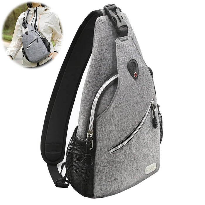 Azonee Sling Backpack, Multipurpose Crossbody Shoulder Bag for Travel, Hiking, and Daypack, Unisex for Outdoor Sports, Office, and Business