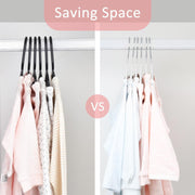 ManGotree 10 Pack (28cm) Pink Color Baby Velvet Hangers, Infant and Toddler Hangers, No-Slip Children Hangers, Ultra-Slim Space Saving Kids Hangers, Sturdy &urable Clothes Hangers.