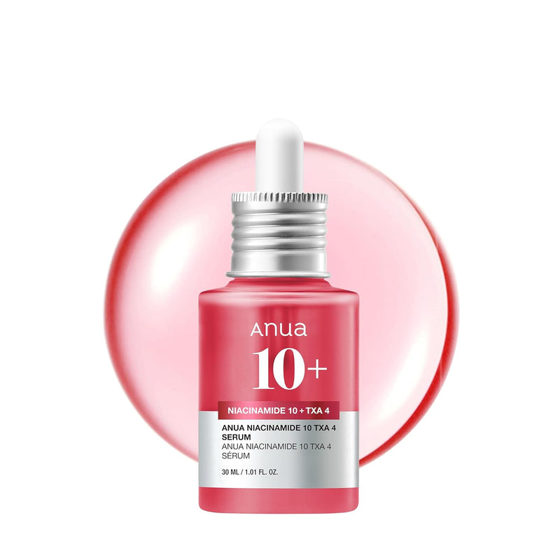 ANUA 10% Niacinamide+ 4% Tranexamic Acid Serum, Ceramide, Hyaluronic Acid, Vitamin B12 Natural color, Korean Glass Skin, Fragrance-Free, Korean Skincare, 30ml /1.01 fl.oz.