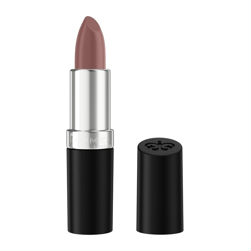 Rimmel Lasting Finish, 008 Tender Mauve, Satin Lipstick, Long-Lasting, Satin Finish, Rich Colour, Moisturising, Vegan Formula, 4g